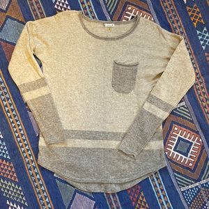 Grey stripe Smartwool sweater in S